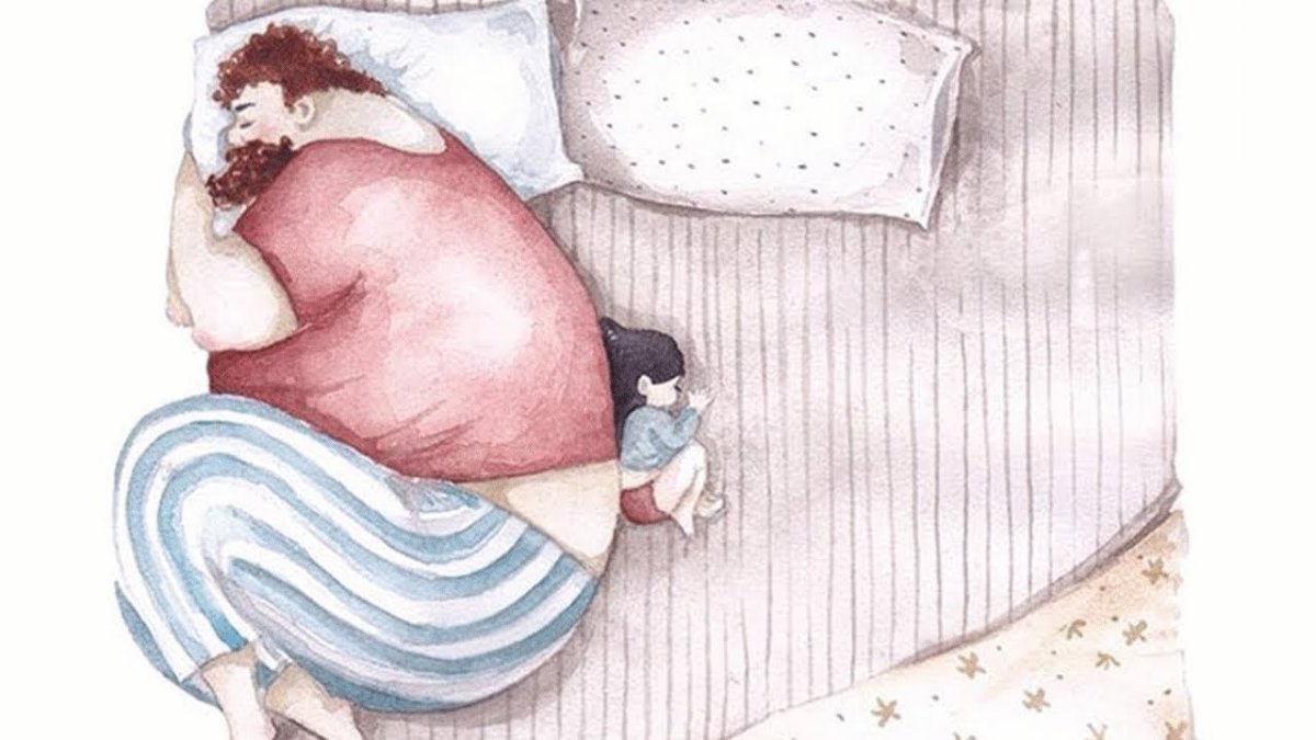 Папа и дочь трогательные иллюстрации