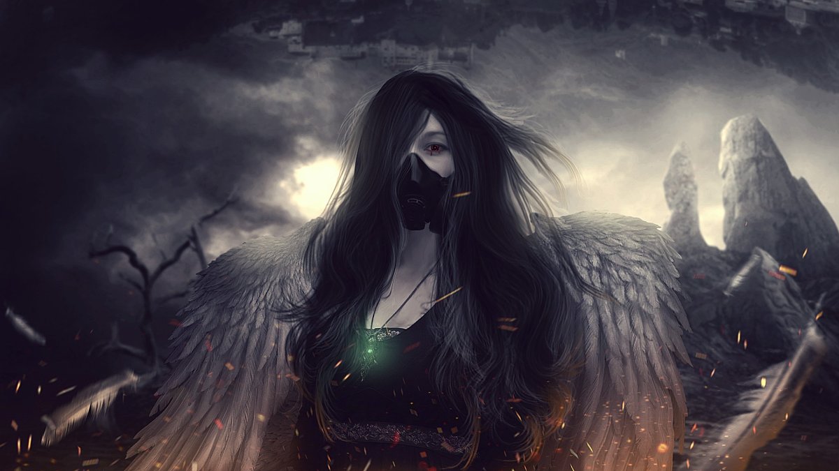 Ведьма с длинными волосами