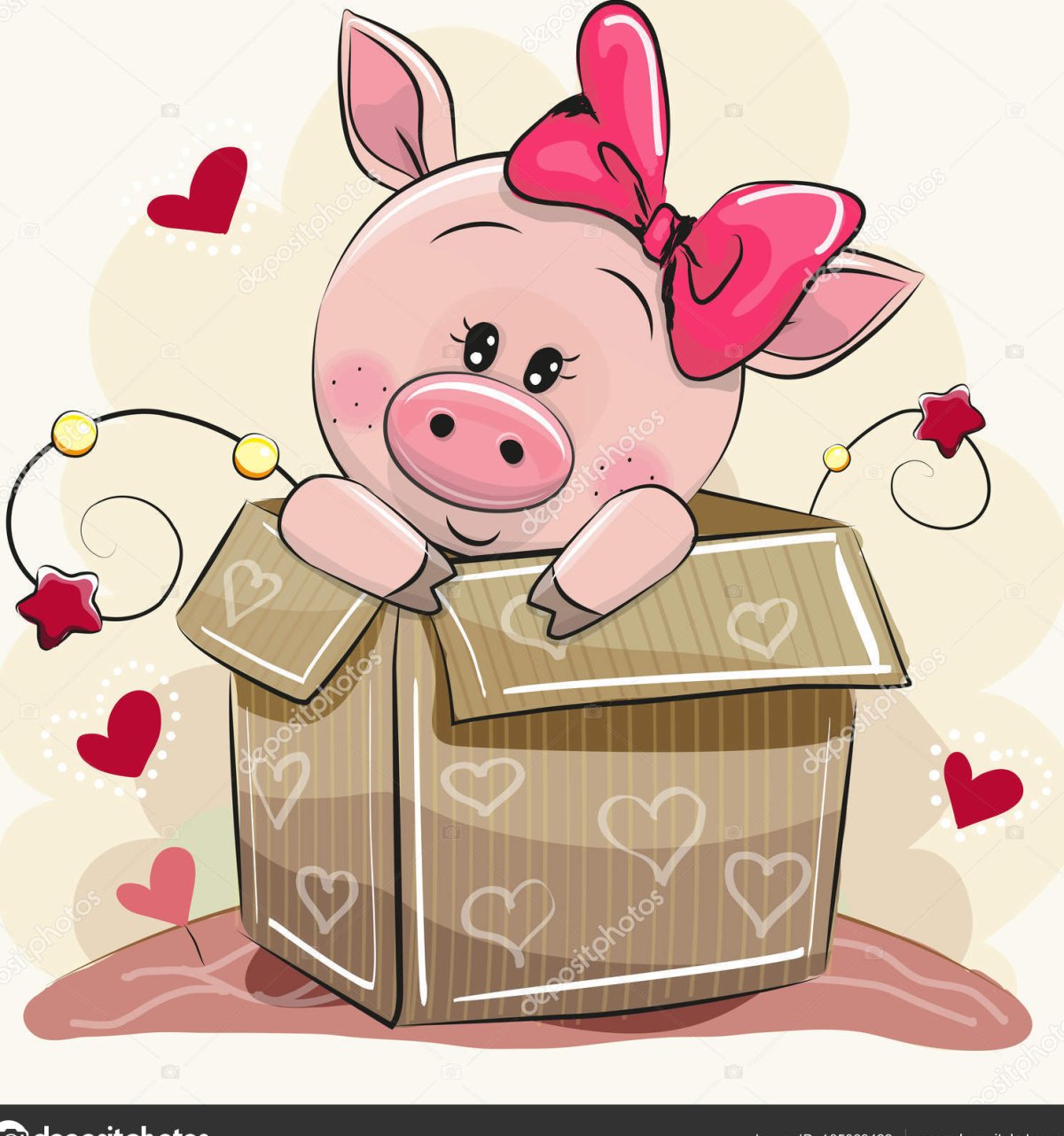 Поросенок мультяшный