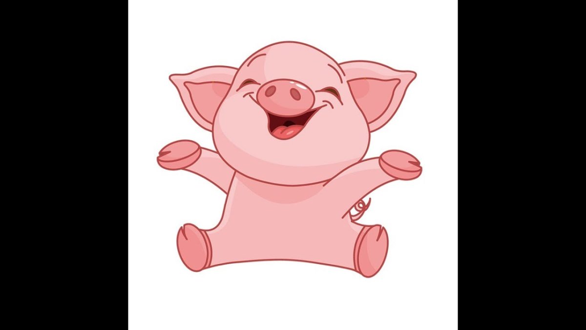 Поросенок мультяшный