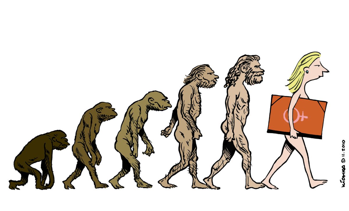 Эволюция девушки