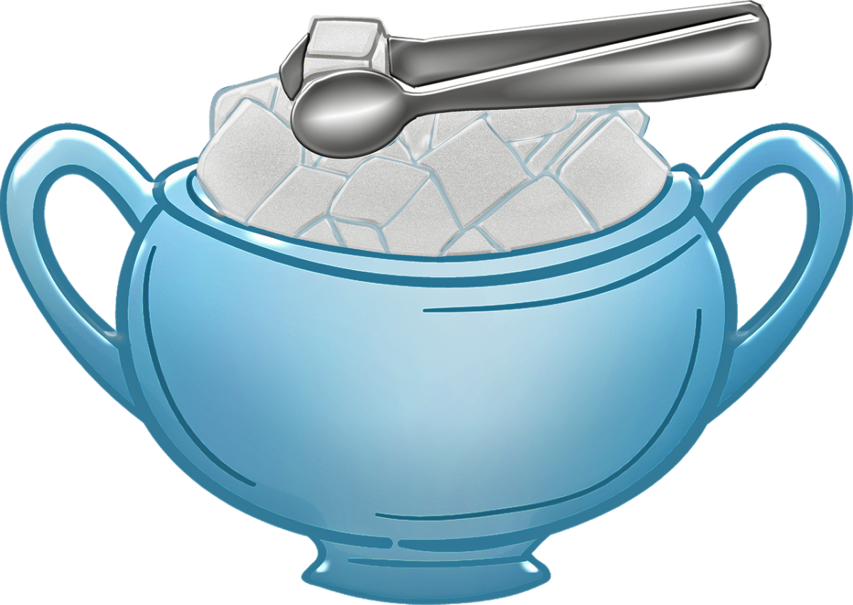 Сахарница на прозрачном фоне