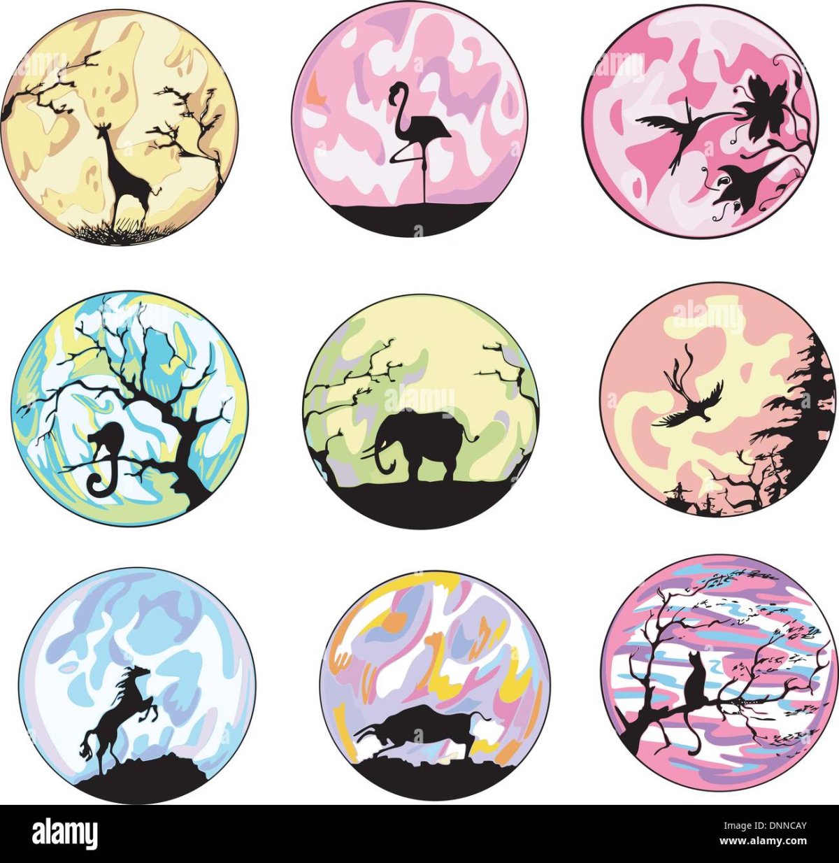 Животные в круге