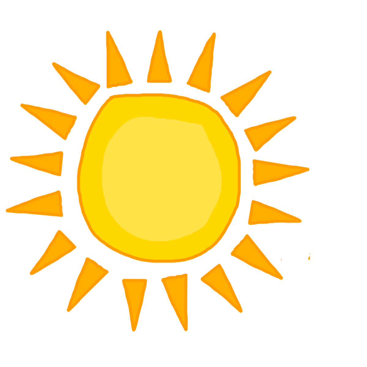 Солнышко без фона