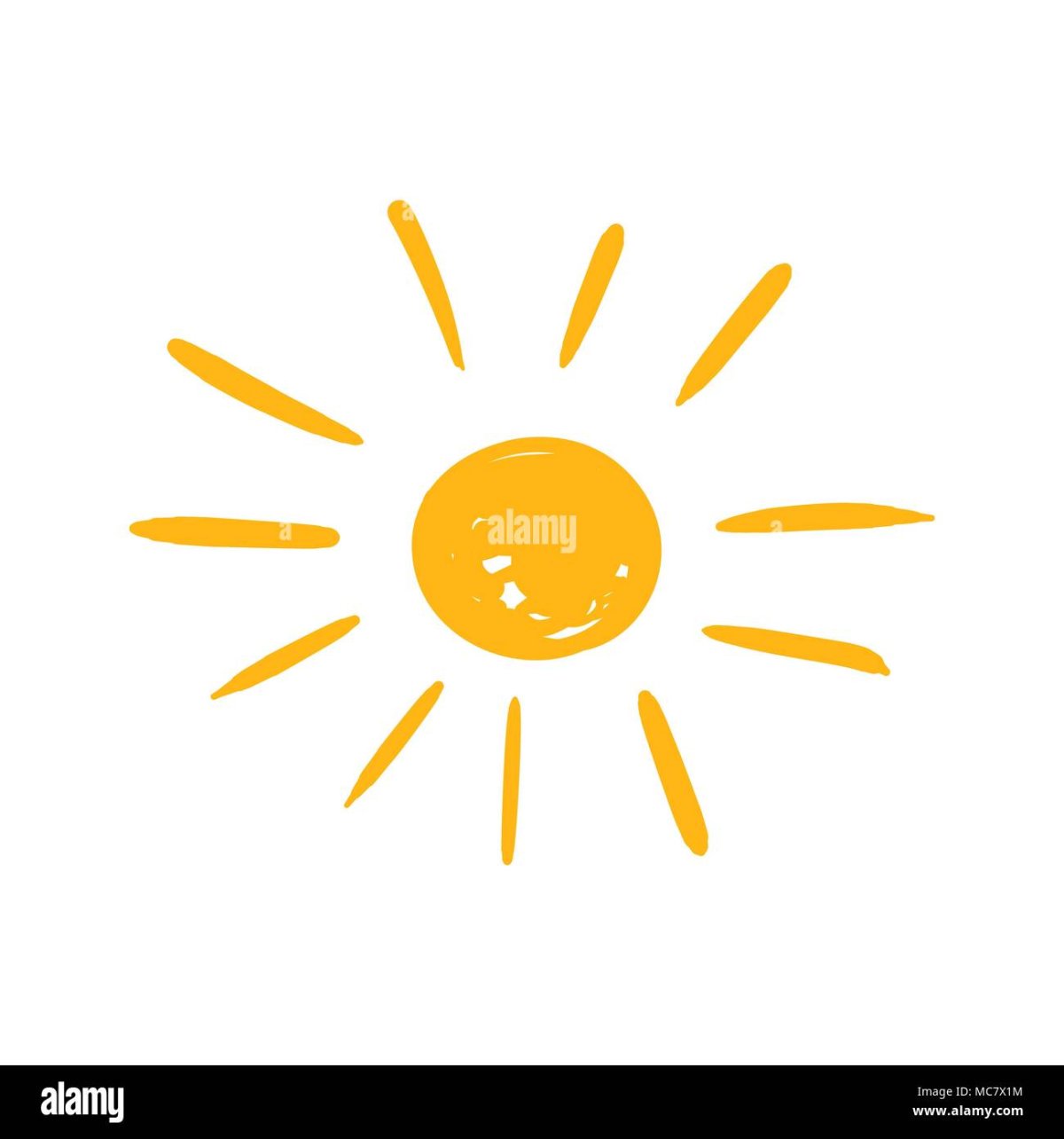 Солнышко от руки