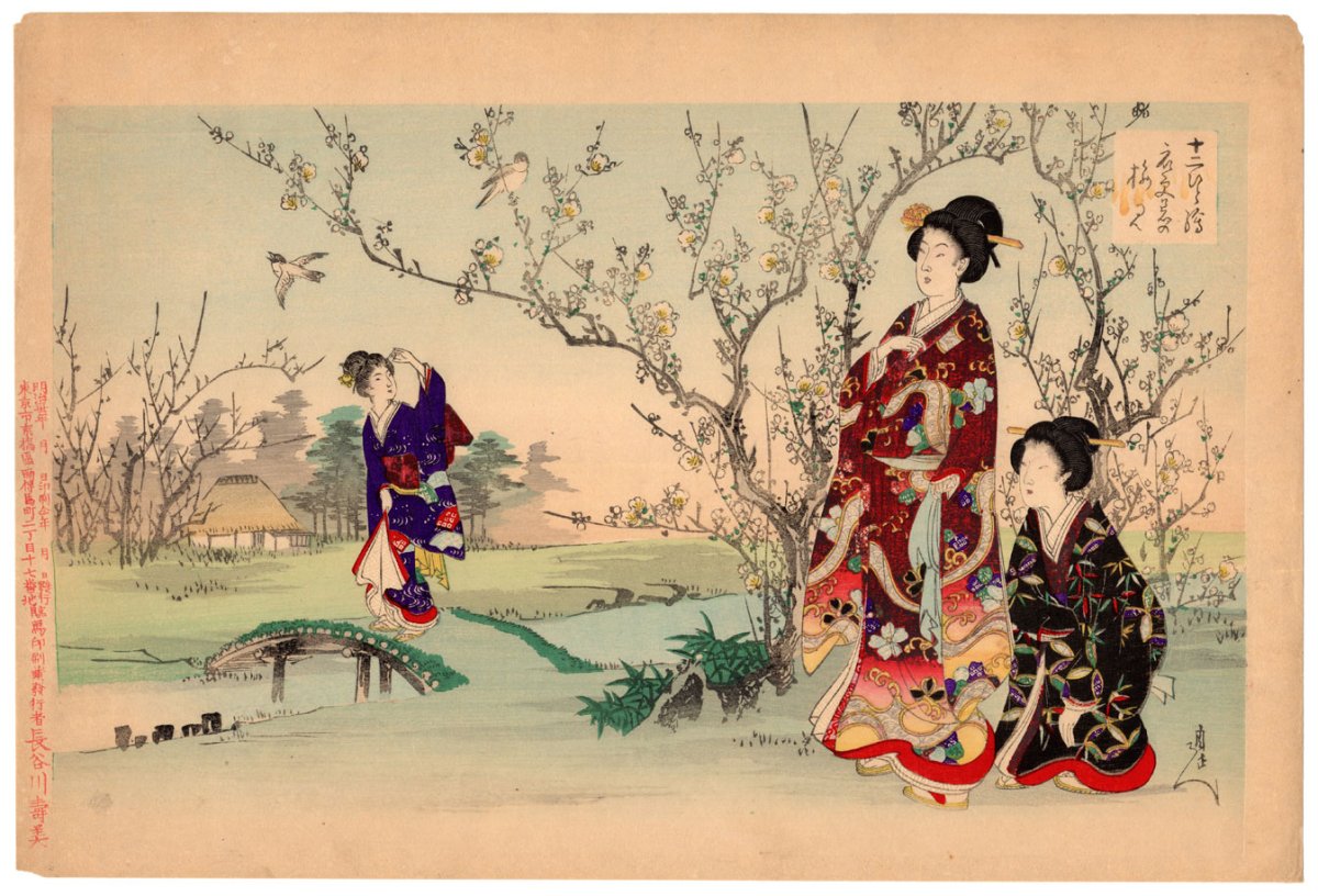 Укие-э японская живопись 16-17 века