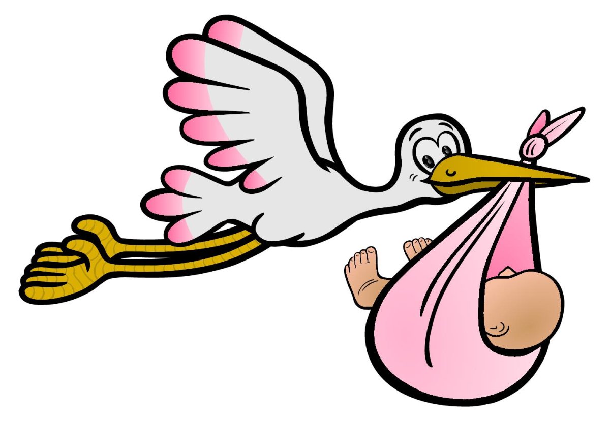 Аист с мешочком