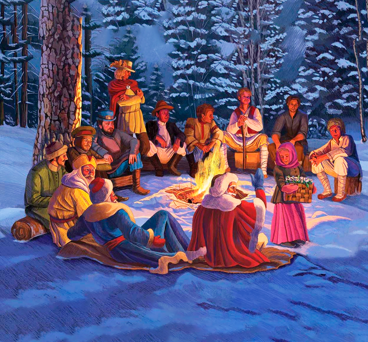 12 Месяцев иллюстрации