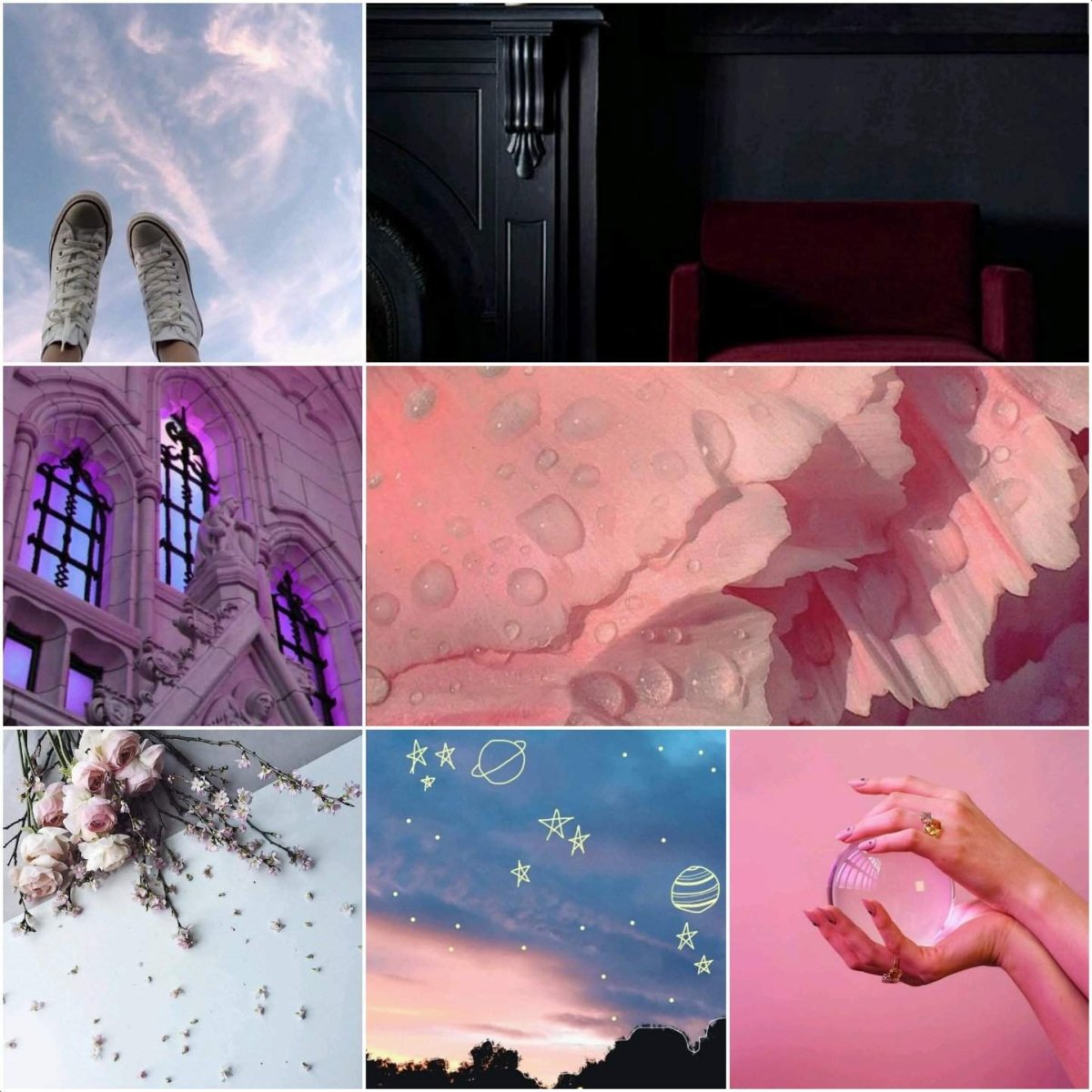 Эстетика Эшли Кэмпбелл коллаж