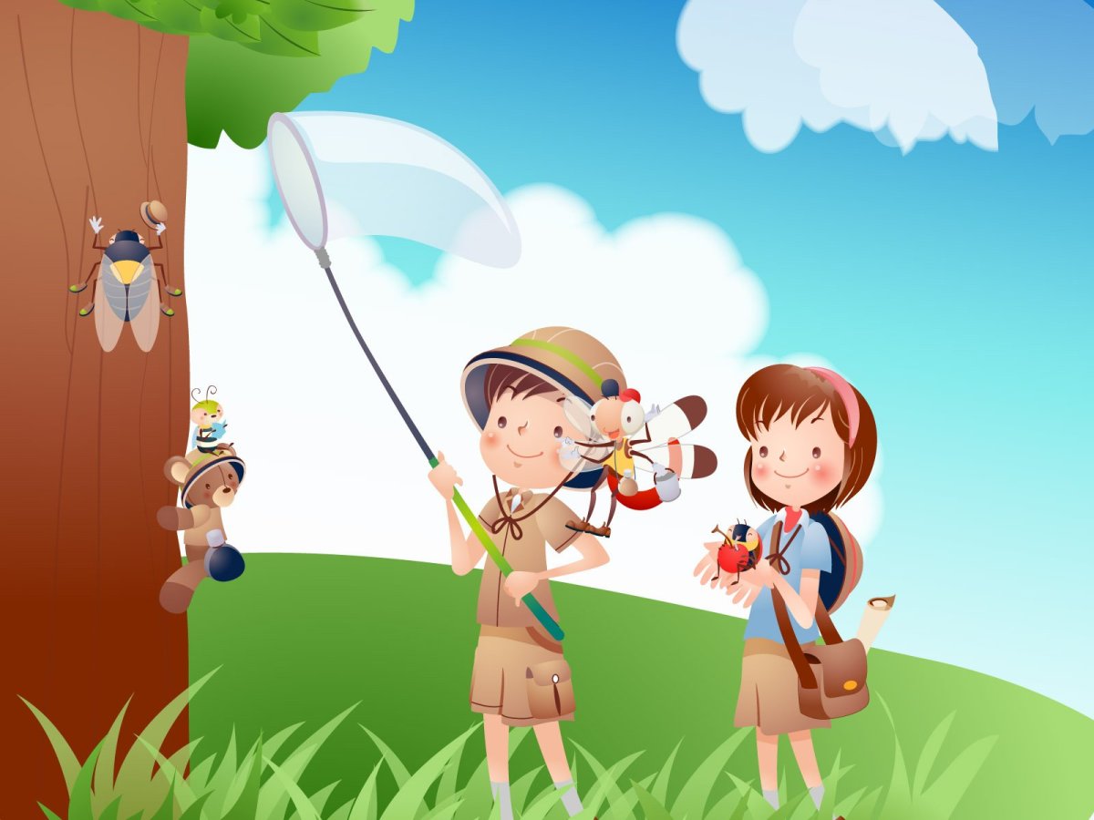 Пляж мультяшный