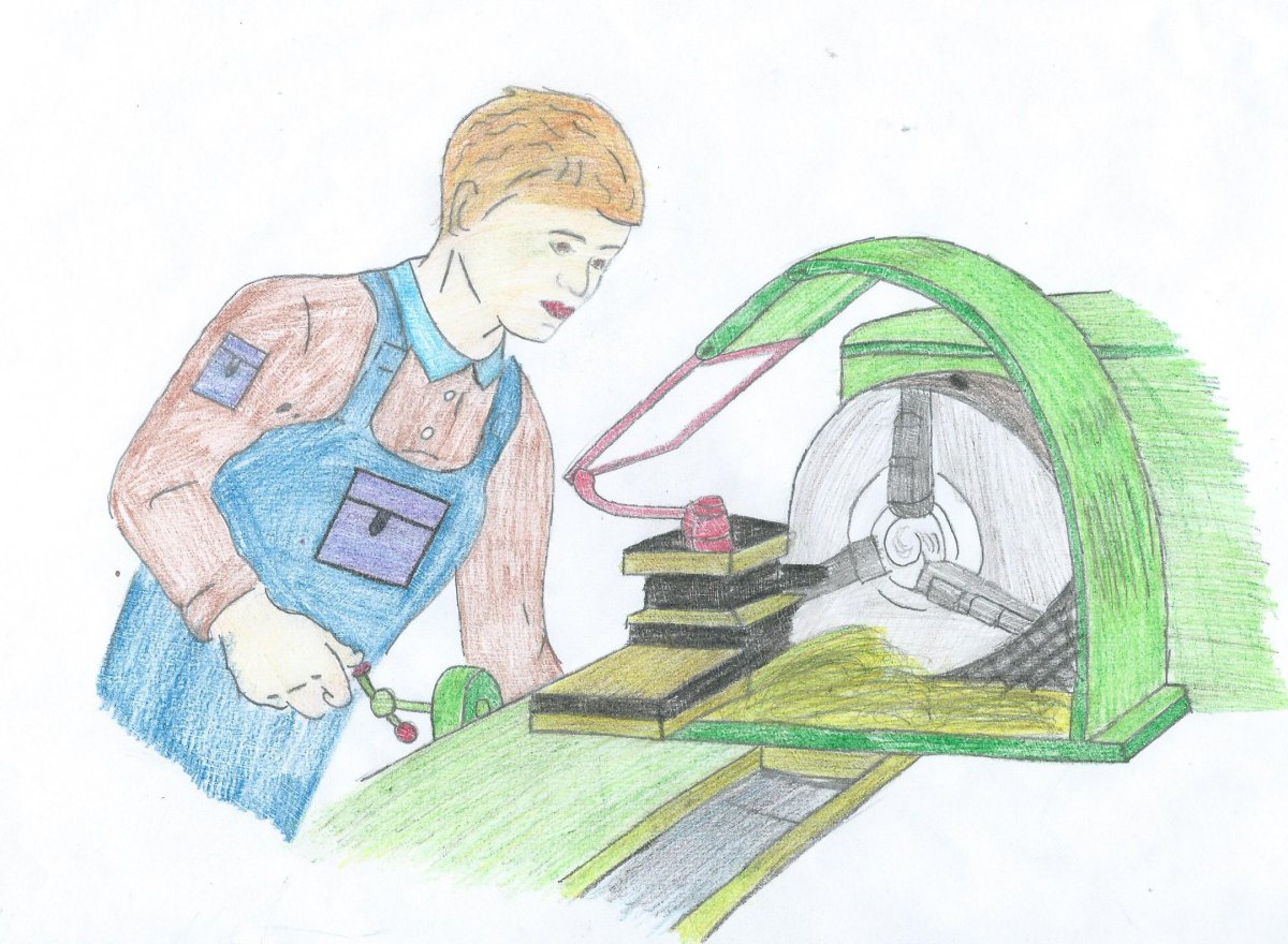 Слесарь рисунок