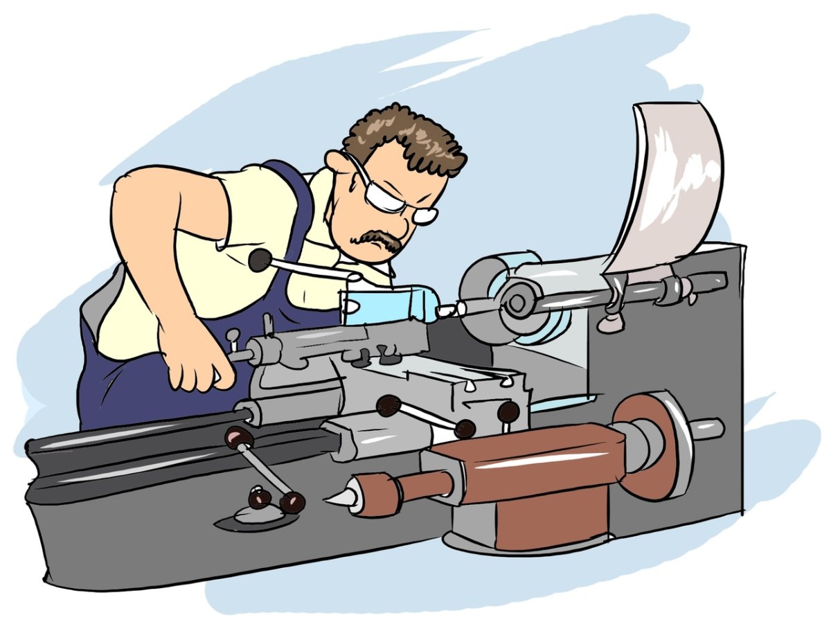 Токарь рисунок