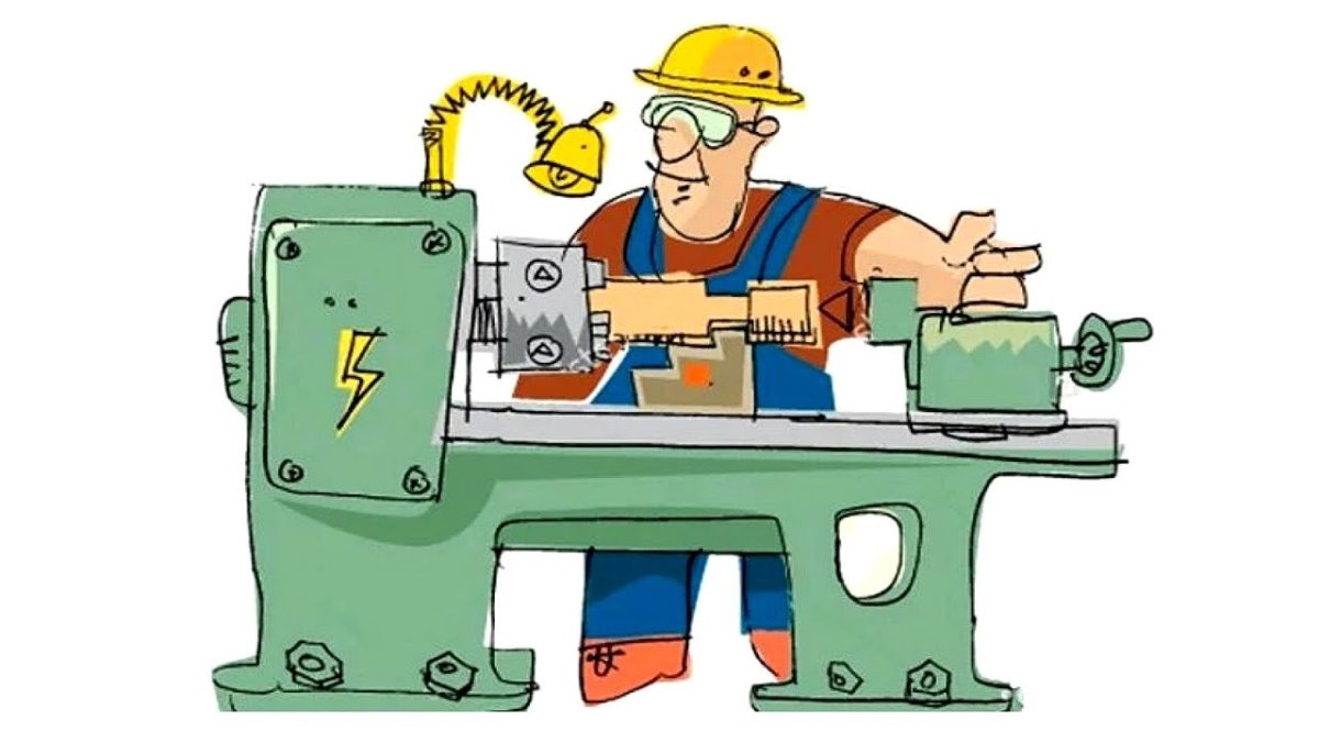 Токарь рисунок