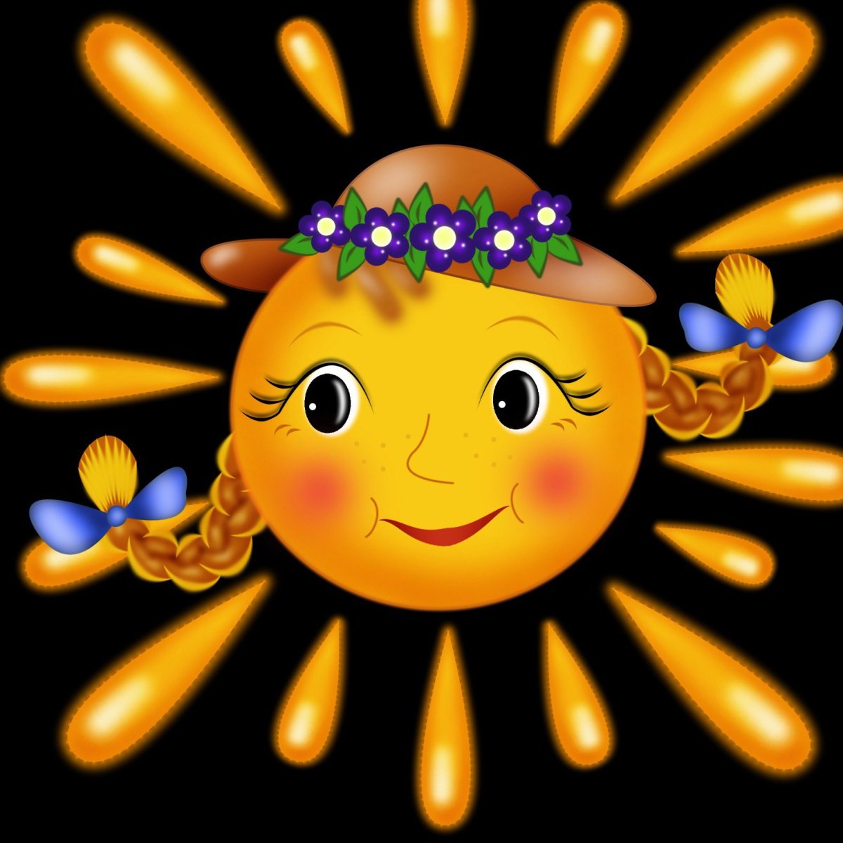 Коллаж солнышко