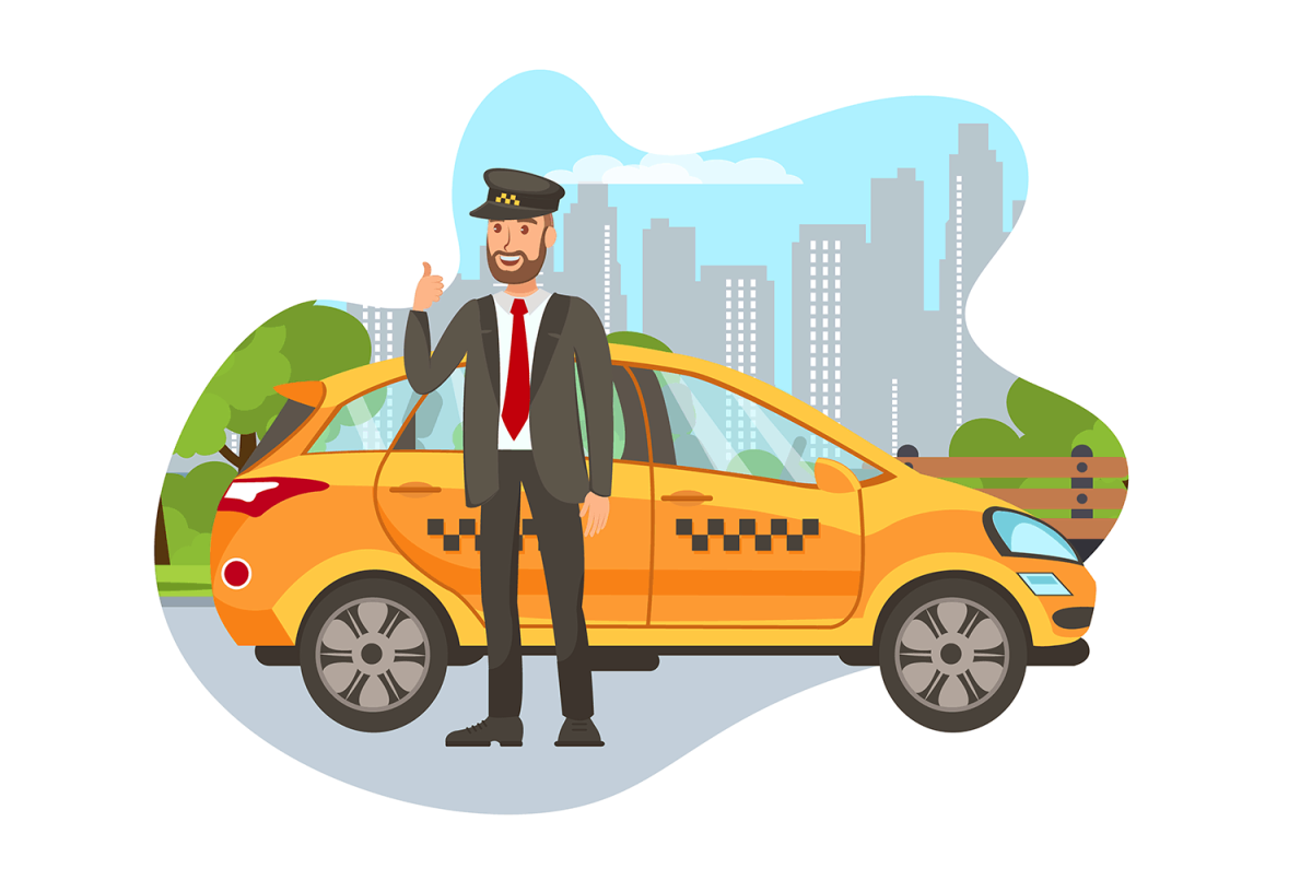 Таксист мультяшный