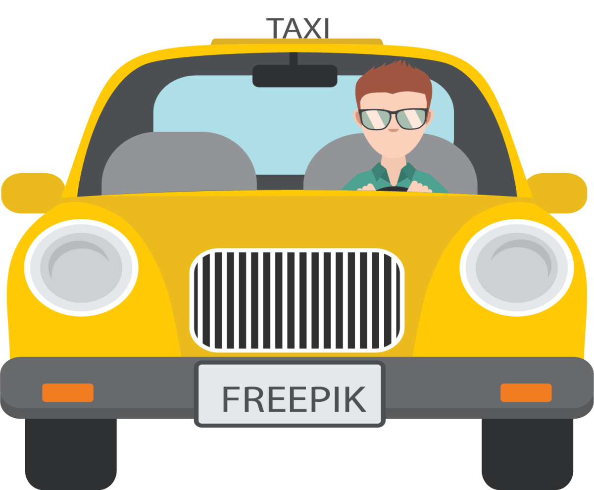 Водитель на прозрачном фоне