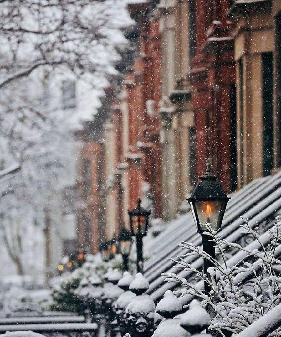 Заснеженный город