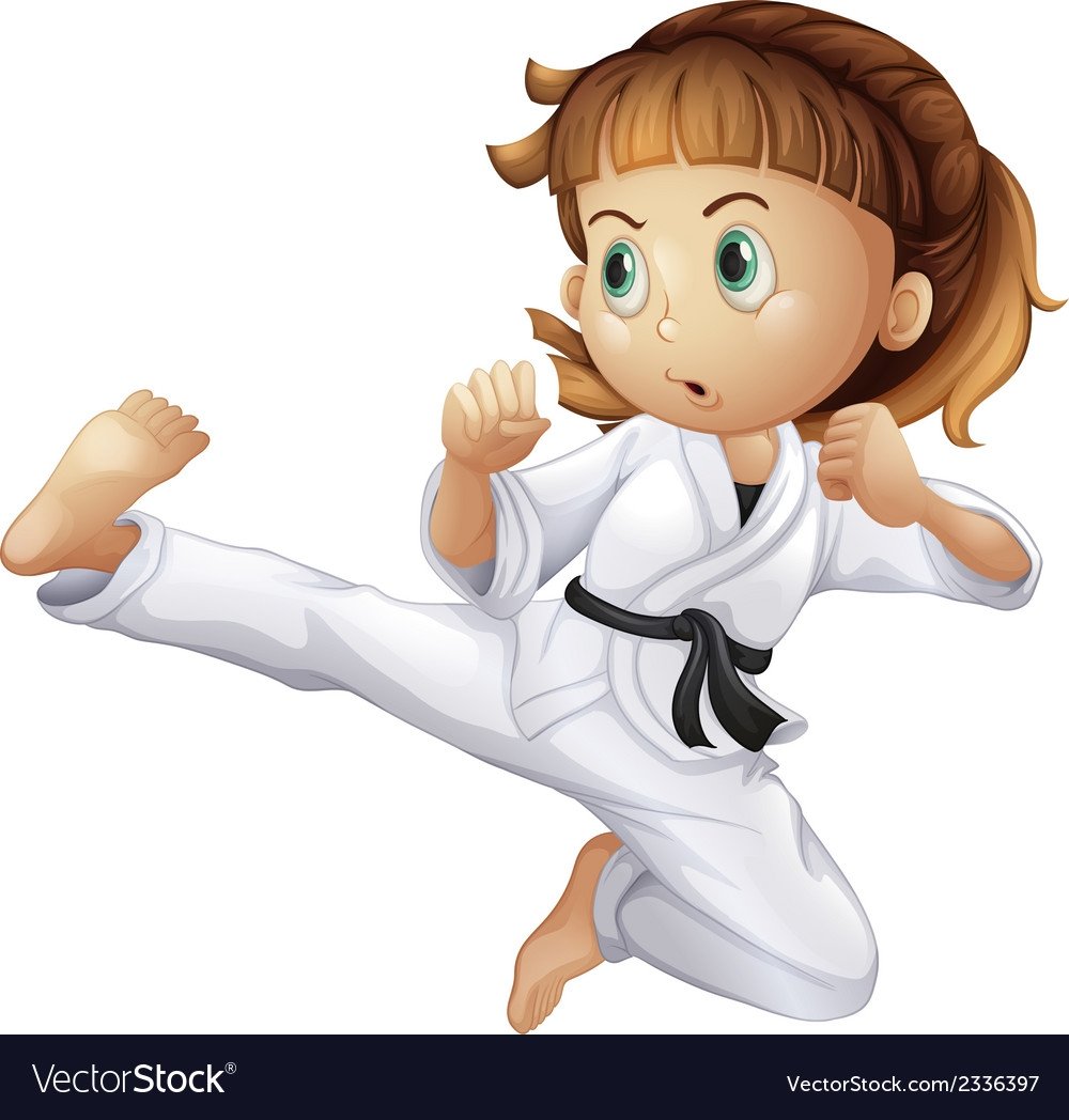 Маленькие каратистки