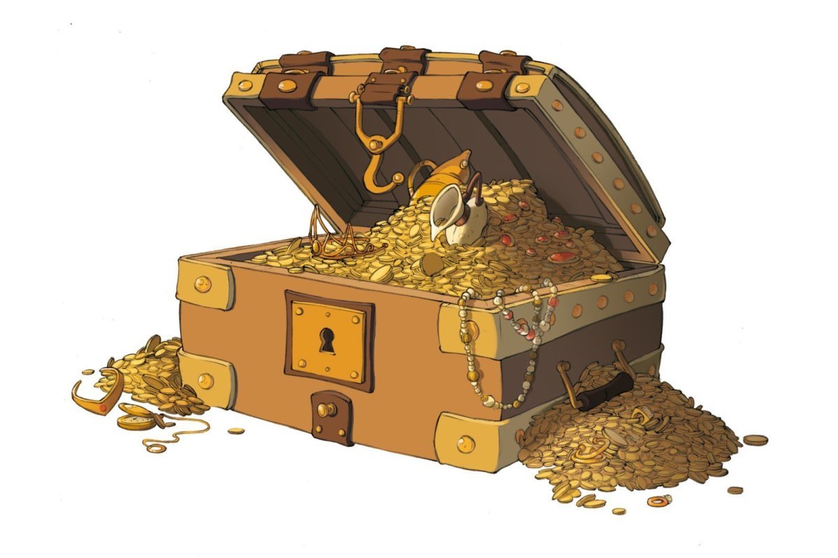 Сундук с золотом пираты