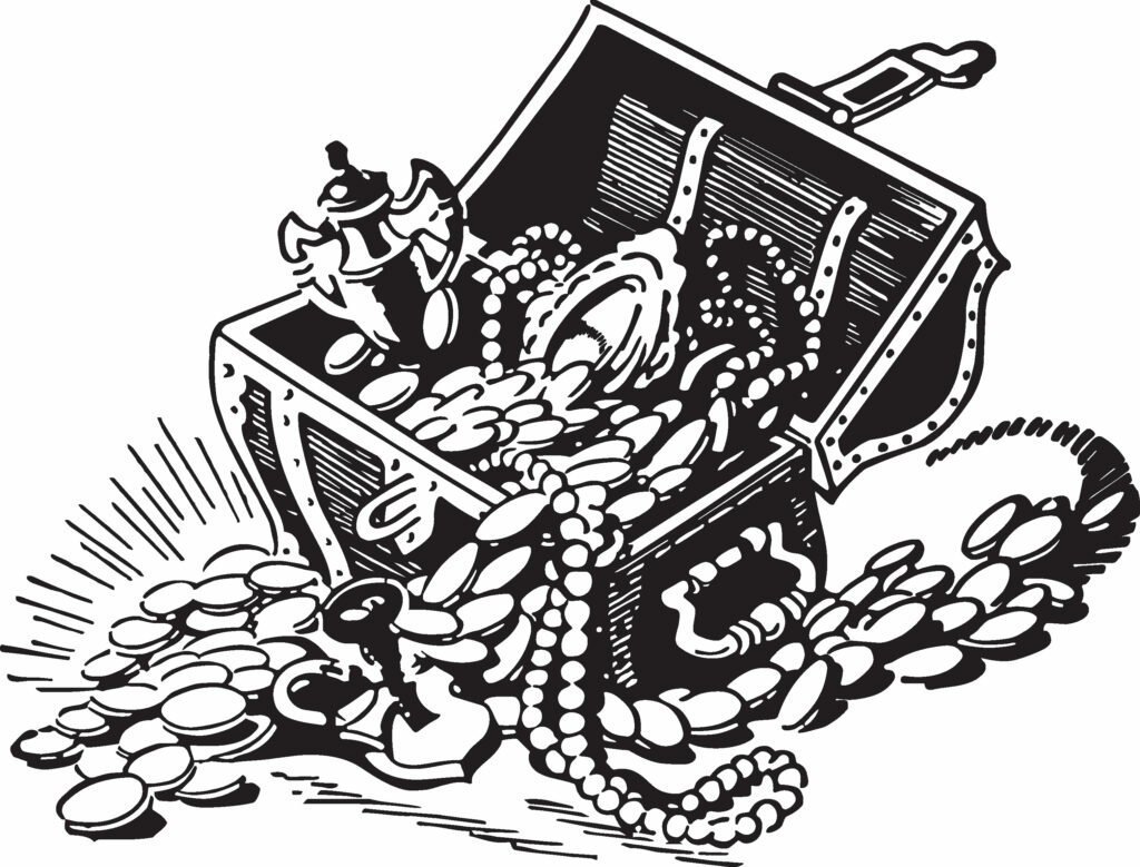 Сундук с сокровищами эскиз