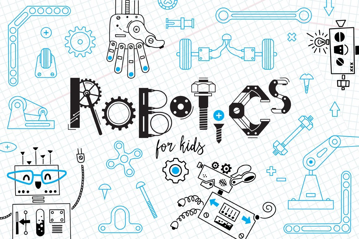 Фон для плаката по робототехнике