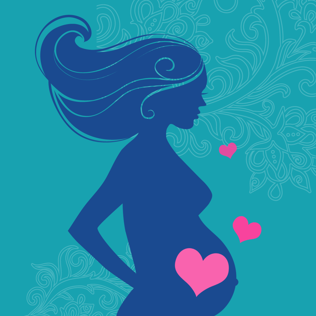 Рисунок беременной девушки