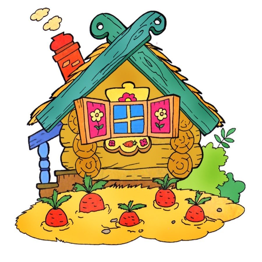 Деревянная избушка с окошками