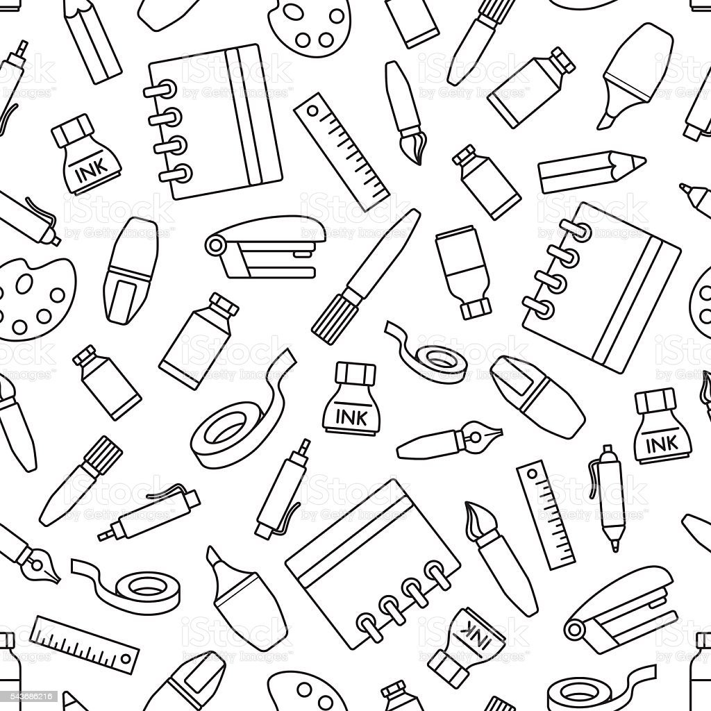 Канцелярские товары паттерн