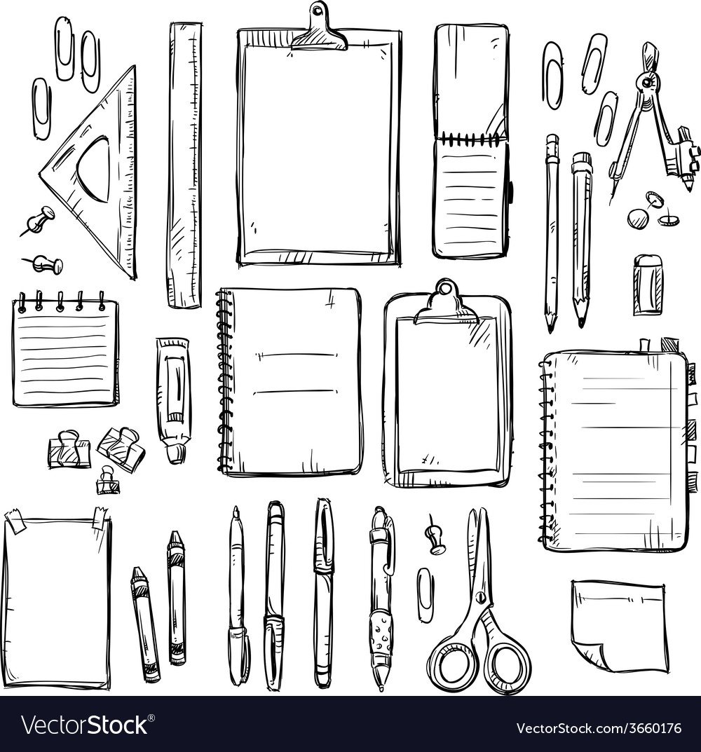 Школьные принадлежности для распечатки