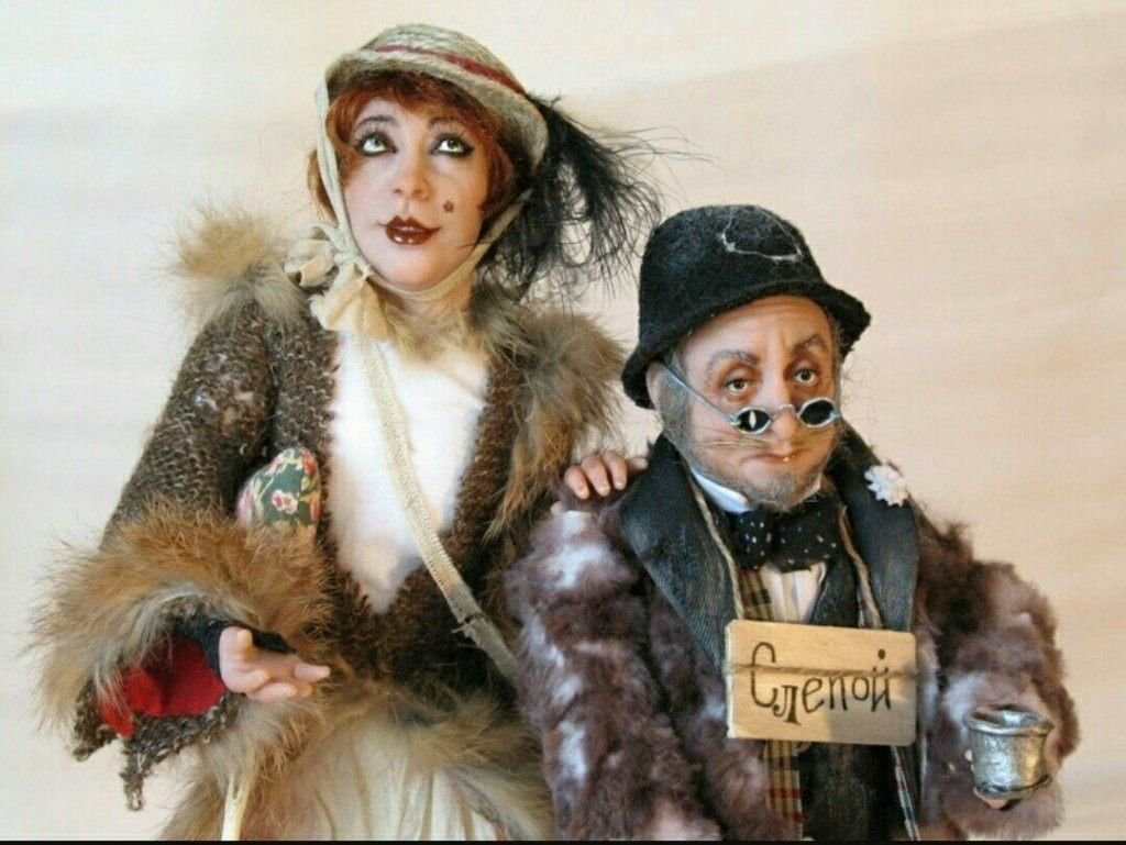 Игрушка СССР кот Базилио и лиса Алиса