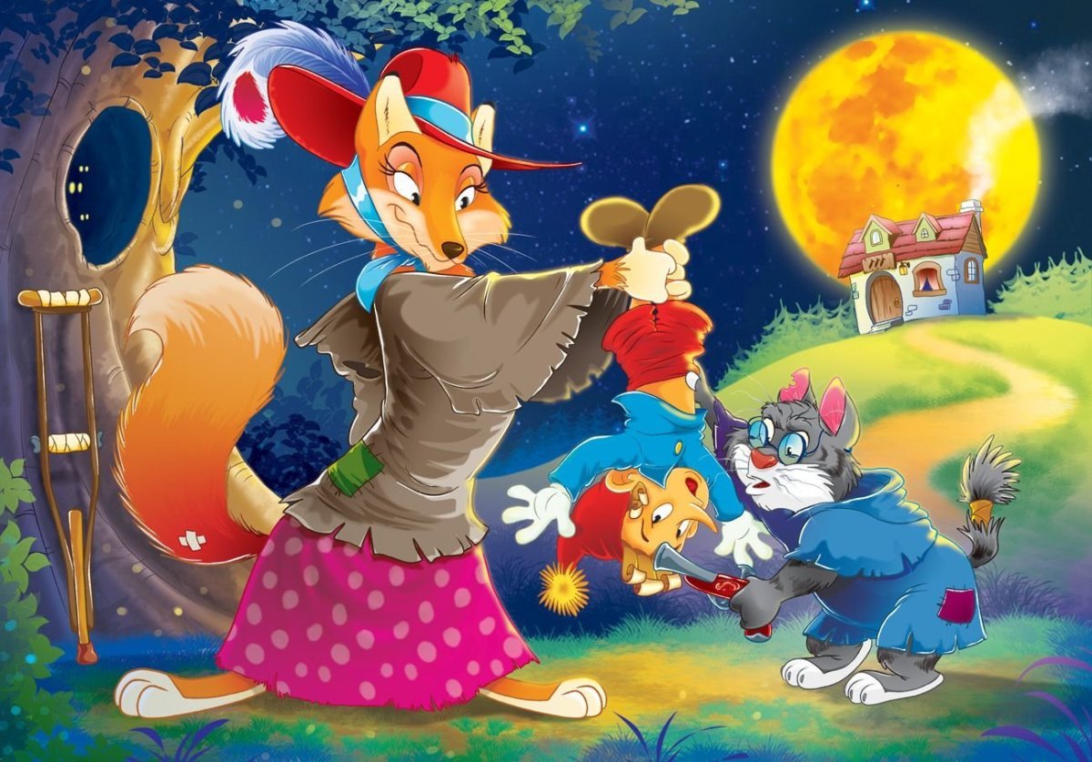 Лиса Алиса и кот Базилио арт