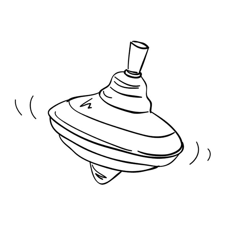 Детская игрушка волчок