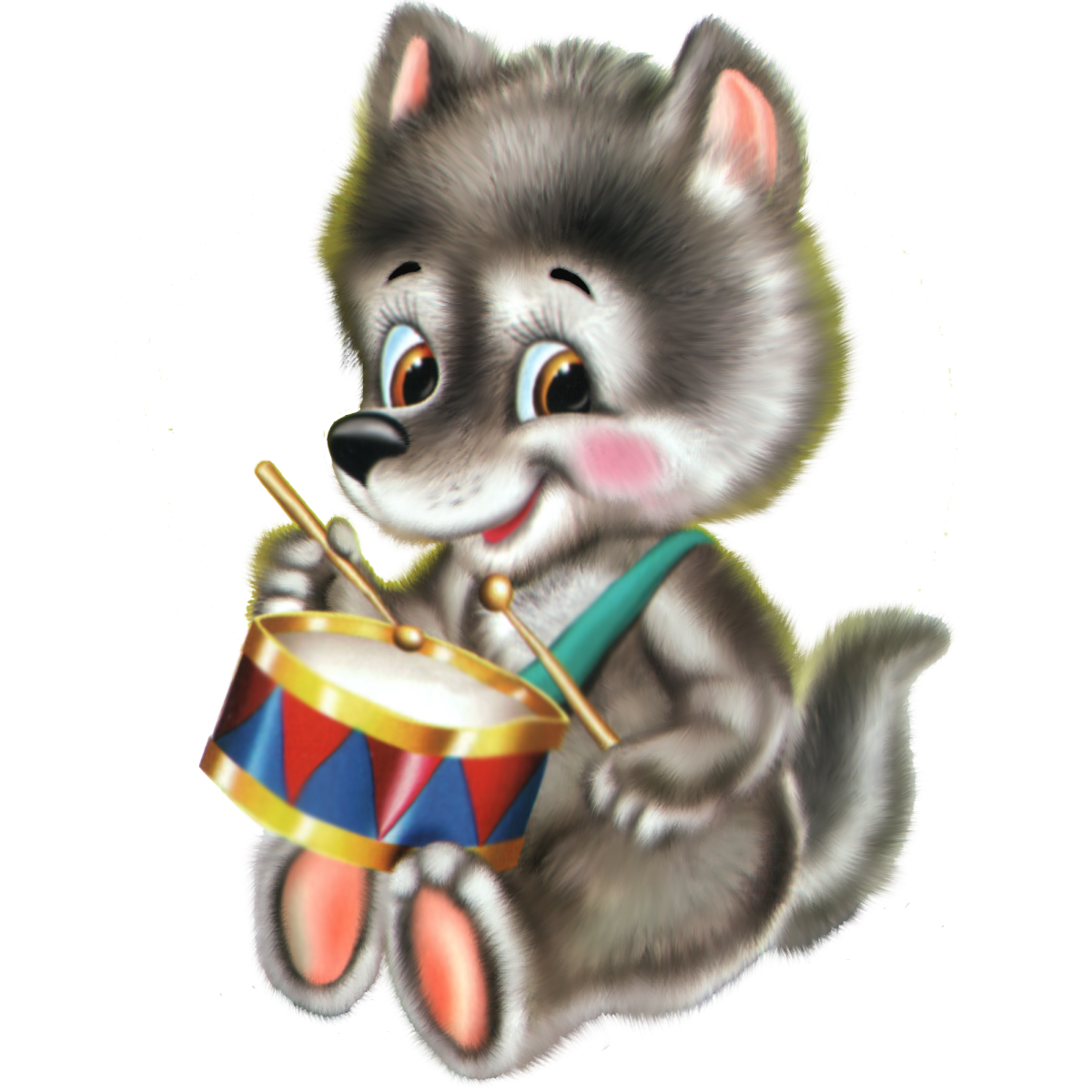 Волчонок из мультика