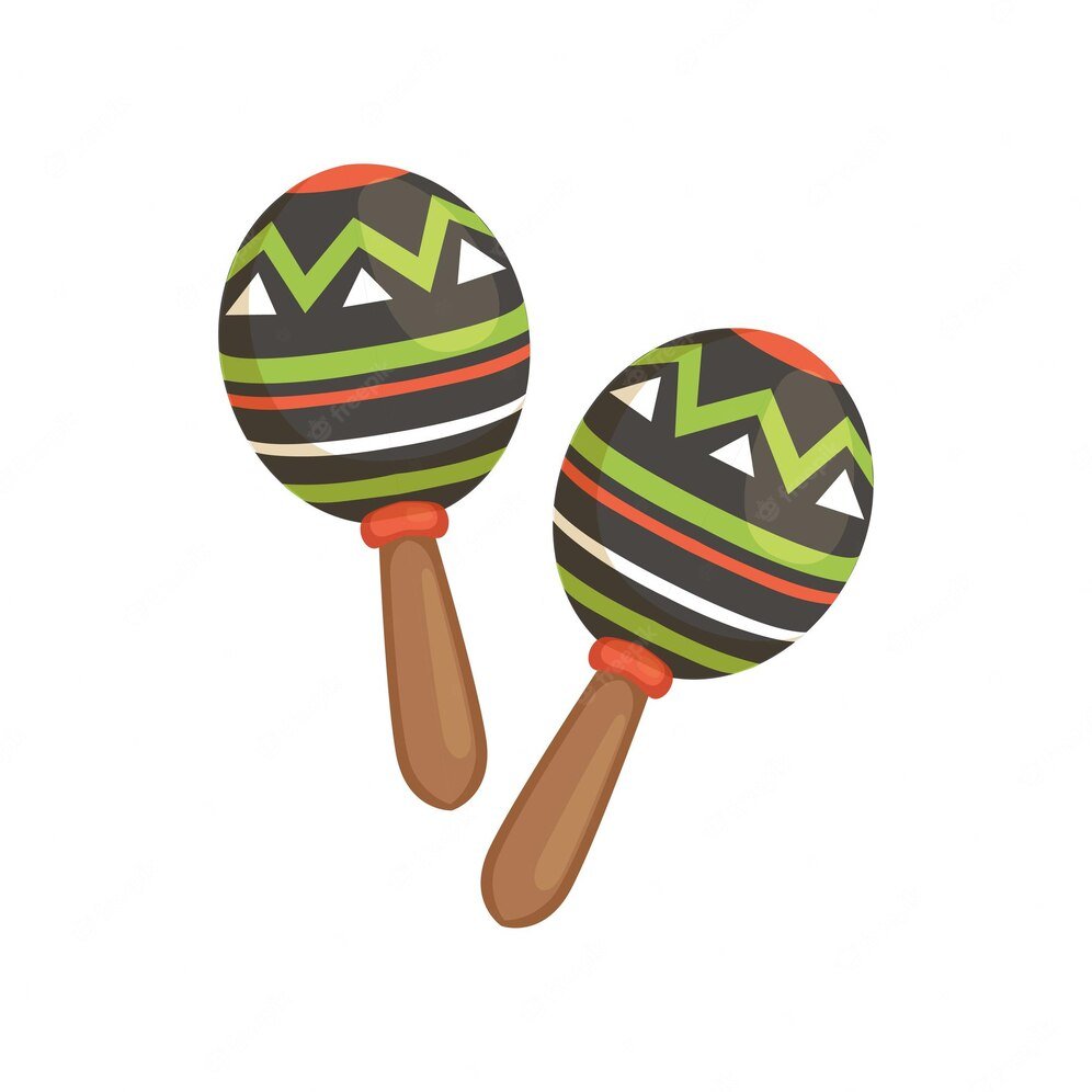 Маракасы на прозрачном фоне