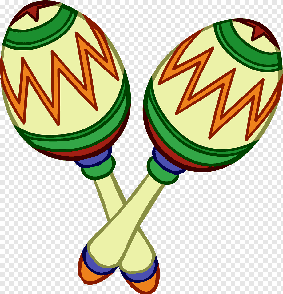 Маракасы на белом фоне