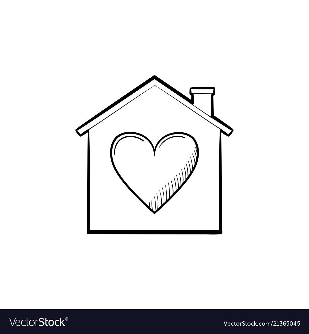 Шаблон домика на белом фоне