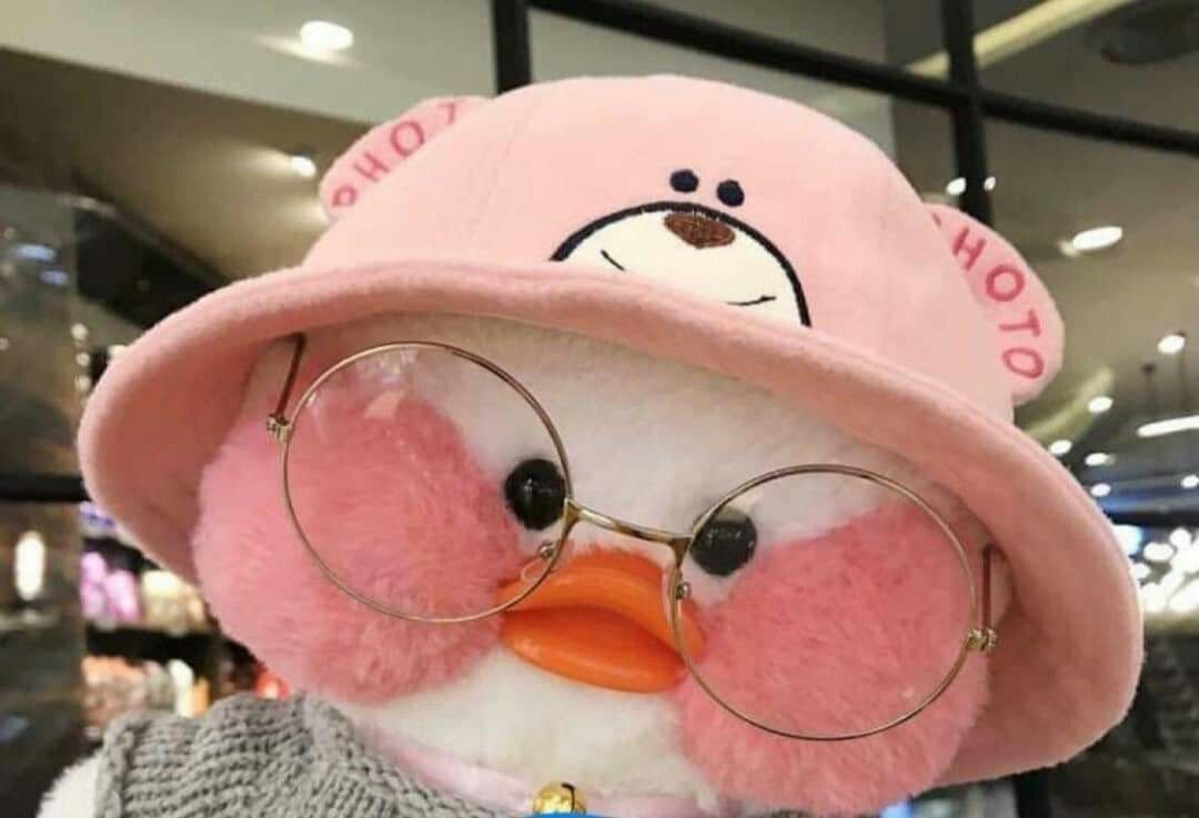 Розовая уточка в очках