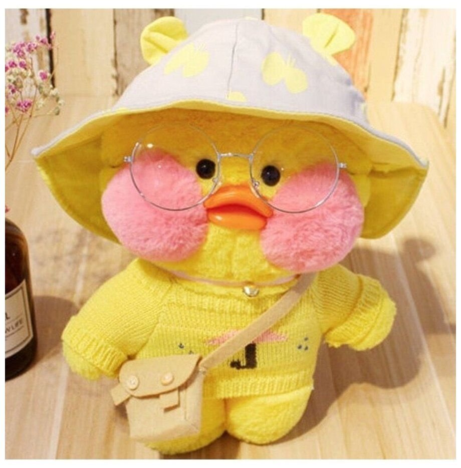 Уточка плюшевая lalafanfan