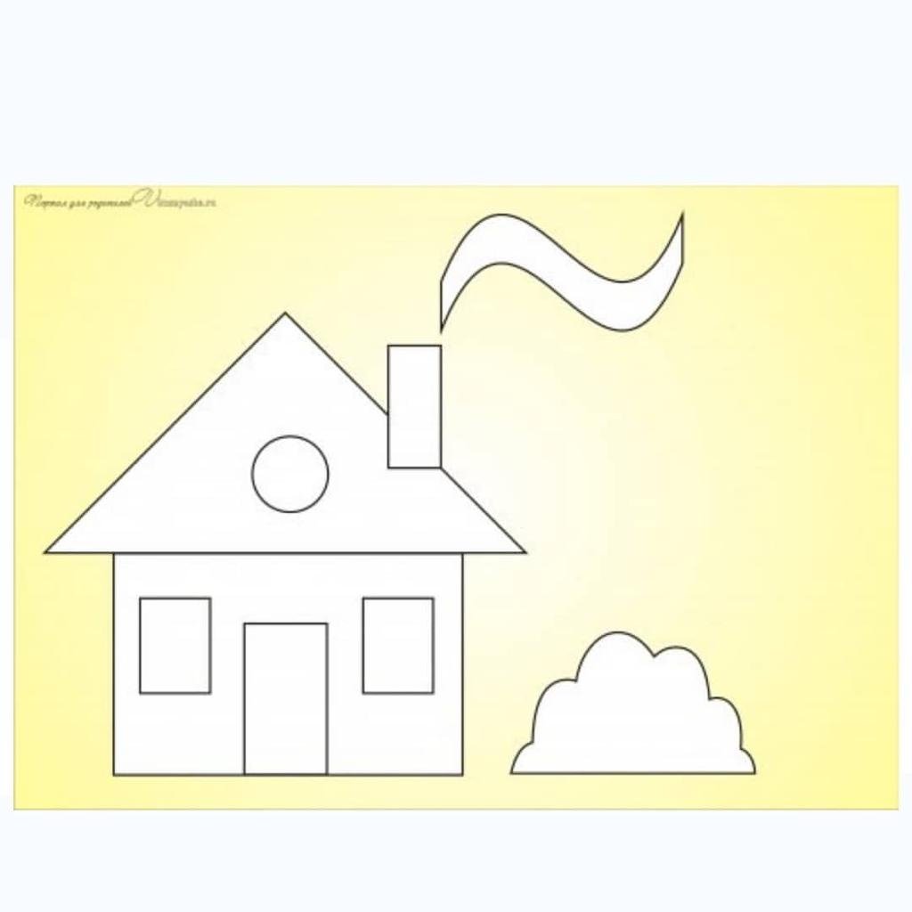 Деревянная избушка с окошками