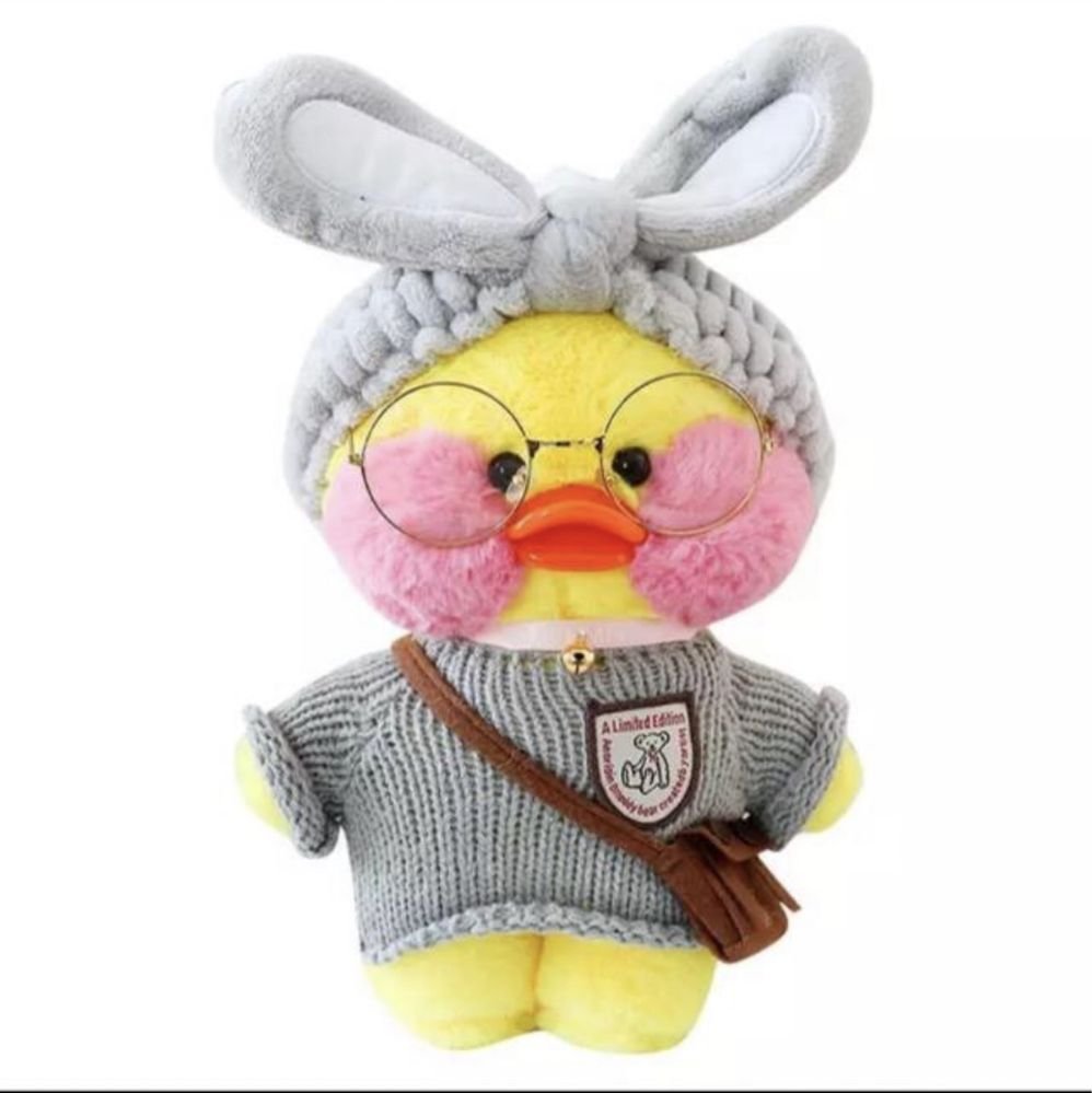 Уточка плюшевая lalafanfan