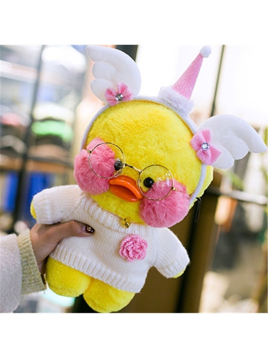 Уточка плюшевая lalafanfan