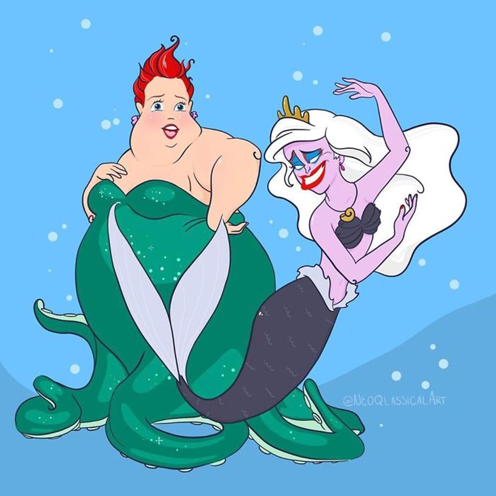 Русалка Ариэль и Урсула