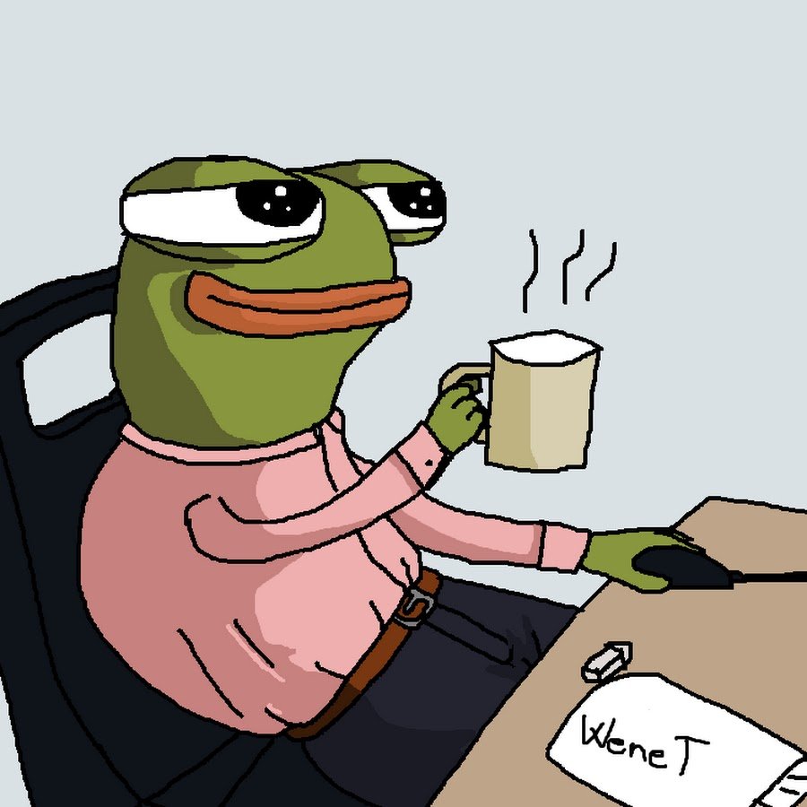 Лягушонок Пепе пьет