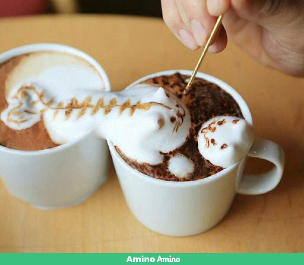 Украшение кофе