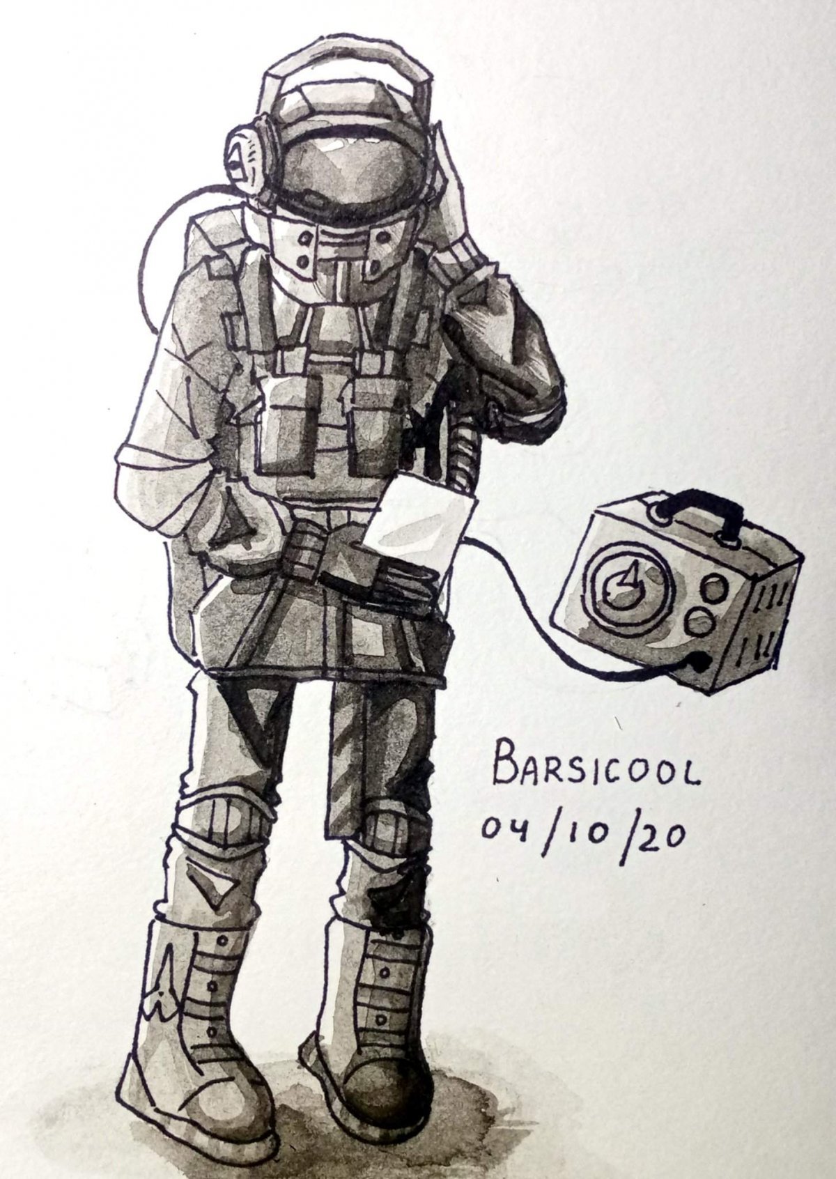 АМОНГАС рисунок карандашом