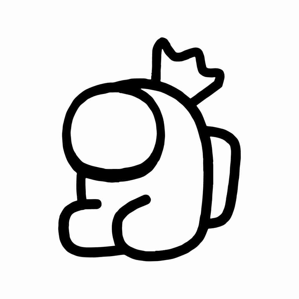 АМОНГАС раскраска для малышей