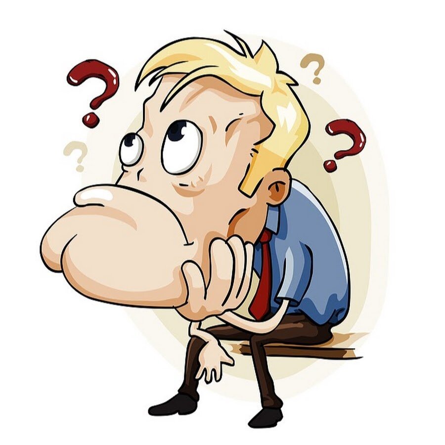 Белый человечек думает