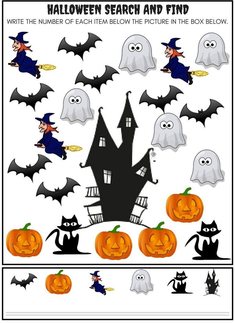 Задания для Хэллоуина для детей