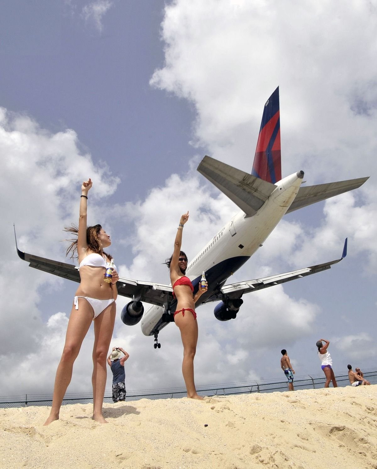Самолет пляж