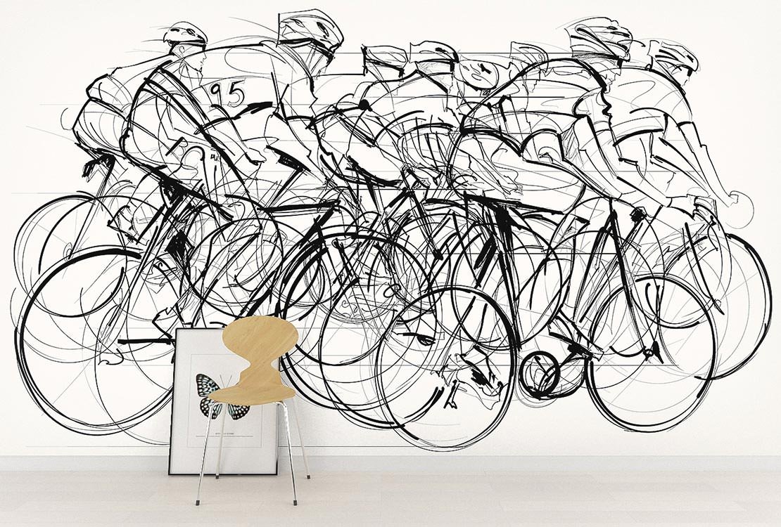 Фотообои велосипедист